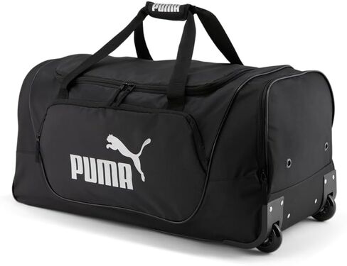 PUMA للرجال 28 بوصة Wanderer Rolling Duffel كاجوال للسفر - أسود in Saudi Arabia