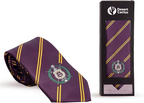Desert Cactus Omega Psi Phi Neck Tie Omega Ques Fraternity Greek Formal Occasion 100% Polyester Necktie with Logo, Officially Licensed (Style B) in Saudi Arabia
