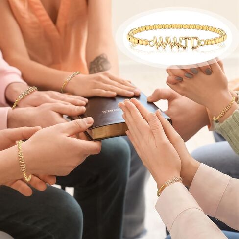 24 جهاز كمبيوتر شخصى WWJD أساور مطرزة بالذهب هدية عيد الحب المسيحية بالجملة للنساء والرجال ماذا سيفعل يسوع أساور قابلة للتعديل بالجملة ملهمة دينية مجوهرات هدايا هدايا جمع التبرعات للكنيسة in Saudi Arabia