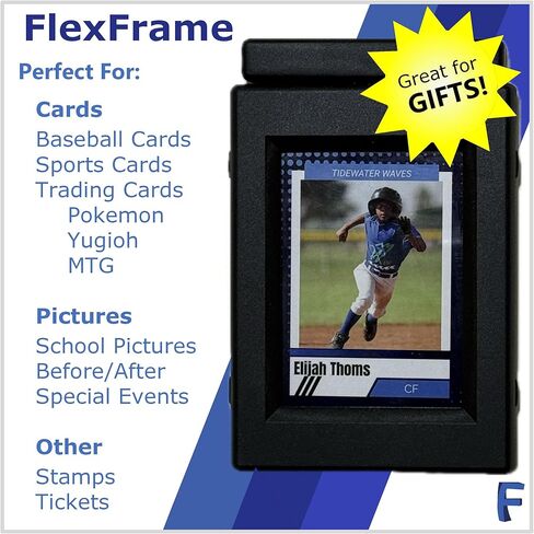 بطاقة FlexFrame/شاشة عرض الصور مع خاصية التقليب 360 درجة - وضع حامل المكتب والتركيب على الحائط، حامل مغناطيسي 35pt لبطاقات التداول/الصور in Saudi Arabia