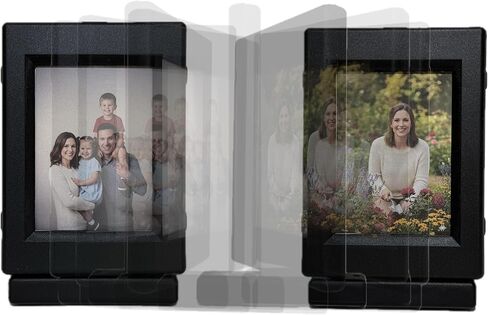 بطاقة FlexFrame/شاشة عرض الصور مع خاصية التقليب 360 درجة - وضع حامل المكتب والتركيب على الحائط، حامل مغناطيسي 35pt لبطاقات التداول/الصور in Saudi Arabia