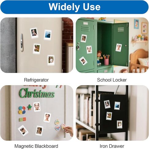27 حزمة من إطارات الصور المغناطيسية من الأكريليك للثلاجة، إطارات مغناطيسية بولارويد شفافة - إطار صور للثلاجة الصغيرة مزدوج الجوانب لصور Fujifilm Instax Mini (2.36 × 3.54 بوصة) in Kuwait