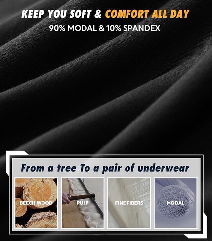 Separatec Mens Underwear with Separate Pouch, Micro Modal Boxer Briefs Seamless Waistband Underwear for Men 4 Pack in Saudi Arabia