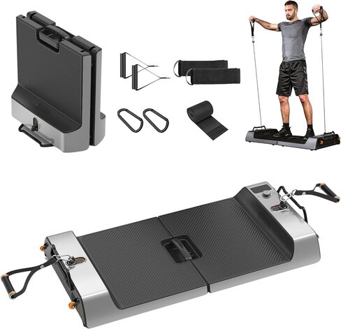 SQUATZ Vibration Plate Exercise Machine Set - Standing Vibrating Platform for Pain Relief, Lymphatic Drainage and Weight Loss - Board Includes 5pcs. Resistance Bands and Pilates Rod in Kuwait