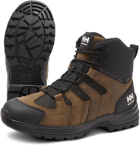 Helly-Hansen Oslo Hiker Mid EH Work Boots - Lightweight Mens Boots - Cushioned Midsole Work Shoe - Slip-Resistant Shoe in Saudi Arabia