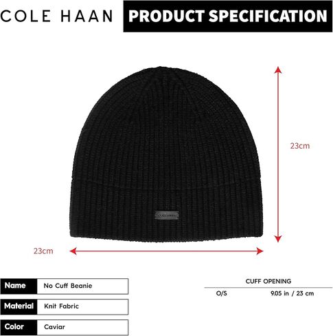 Cole Haan No-Cuff Winter Beanie Hat for Men and Touchscreen Knit Cold Weather Gloves Set in Saudi Arabia