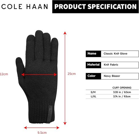Cole Haan No-Cuff Winter Beanie Hat for Men and Touchscreen Knit Cold Weather Gloves Set in Saudi Arabia