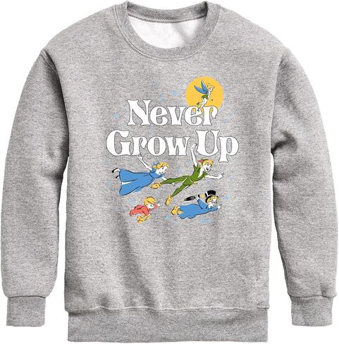 Disney Peter Pan - Never Grow Up - Fly Away - Toddler and Youth Crewneck Fleece Sweatshirt in Kuwait