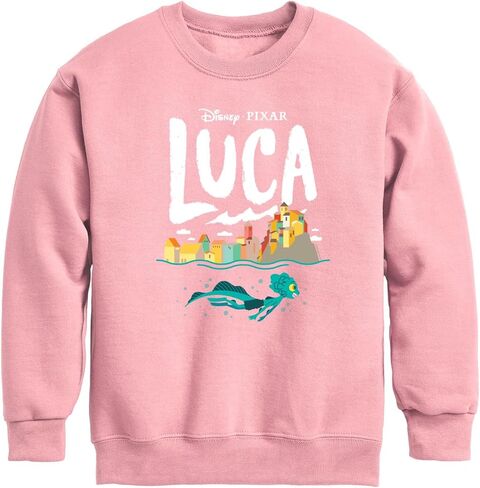 Disney Luca - Coastal Sea Monster - Toddler and Youth Crewneck Fleece Sweatshirt in Saudi Arabia