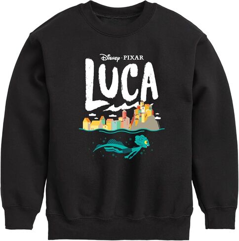 Disney Luca - Coastal Sea Monster - Toddler and Youth Crewneck Fleece Sweatshirt in Saudi Arabia