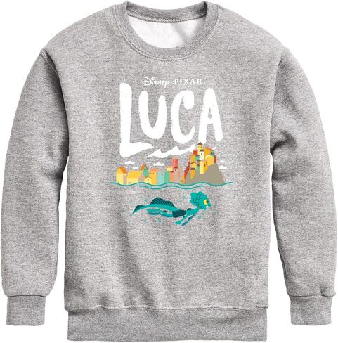 Disney Luca - Coastal Sea Monster - Toddler and Youth Crewneck Fleece Sweatshirt in Saudi Arabia