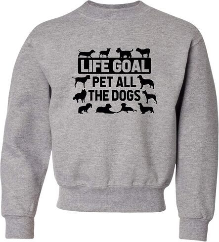 سترة Go All Out Youth Life Goal Pet All The Dogs Dog Lovers ذات رقبة مستديرة in Kuwait