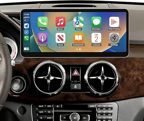 Road Top 12.3 Inch Car Touchscreen Wireless CarPlay Android Auto for Mecedes Benz GLK Class X204 2008-2012 Year with NTG4.0 System(Not Fit for 2013-2015 Year Car) in Kuwait
