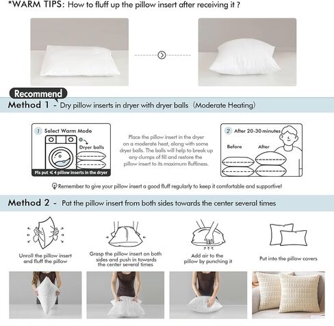 مجموعة MIULEE مكونة من 2 حشوات وسائد مقاس 20 × 20 بوصة، حشوات وسادة غير منسوجة 100% من عذراء للأريكة وغرفة المعيشة in Saudi Arabia