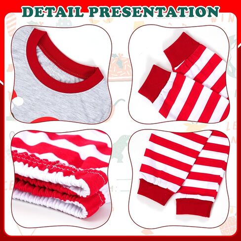 Tphon Boys Christmas Pajamas Sets 4 Pieces Kids Cotton Sleepwear Long Sleeve PJS Set for Children daily wear and Christmas in Saudi Arabia