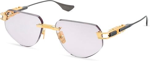 Dita GRAND-IMPERYN OPTICAL DT DTX164 A-01 Yellow Gold/Black Iron Metal Rimless Eyeglasses 56mm in Saudi Arabia