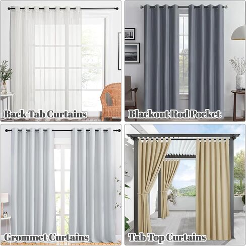 4pcs Heavy Duty Double Curtain Rod Brackets, 2.5mm Thick Aluminum Side-Mount Brackets with 10 Anchors, 15kg Load Capacity, 1-Inch Silent Glide Rail Hooks for Wood/Concrete Walls in Saudi Arabia