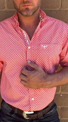 قميص Drover Cowboy Threads للرجال بأكمام قصيرة، سلسلة Signature Series فورمان in Kuwait