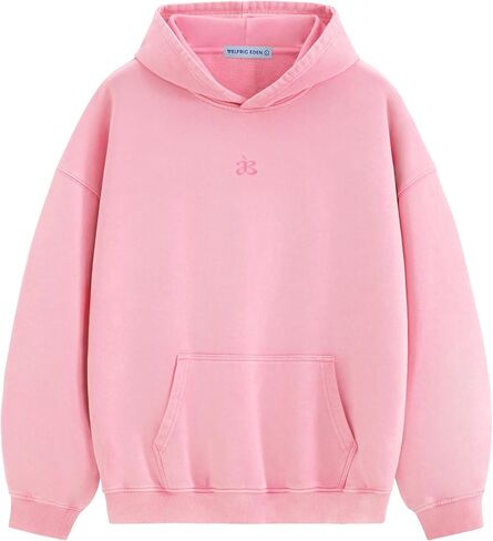 Aelfric Eden Washed Plain Hoodies For Men Women Vintage Acid Wash Oversized Sweatshirts Casual Streetwear Pullover Hoodie in Saudi Arabia
