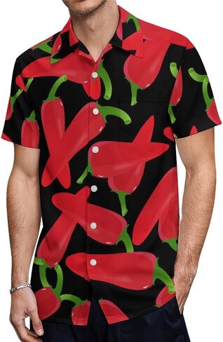 Horror Blood Splatter Men's Casual Button Down Short Sleeve Shirts, Quick Dry Party Shirts in Saudi Arabia