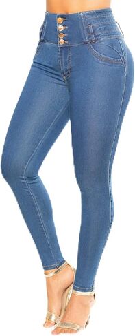 Colombian Push Up Jeans for Women – High-Waisted, Butt Lifting, Tummy Control – Pantalones Colombianos Levanta Cola in Saudi Arabia