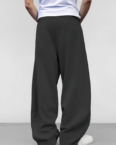 Men’s Baggy Sweatpants Wide Leg with Drawstring Waist, Relaxed Lounge Joggers with Deep Pockets Comfy Fleece in Saudi Arabia