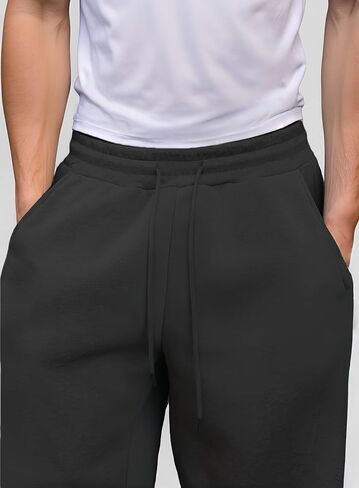 Men’s Baggy Sweatpants Wide Leg with Drawstring Waist, Relaxed Lounge Joggers with Deep Pockets Comfy Fleece in Saudi Arabia