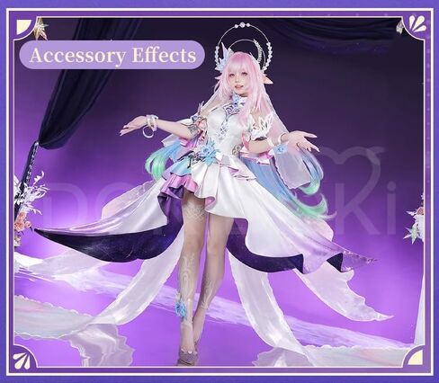 KIRA KIRA Cyrene Cosplay أغطية الرأس إكسسوارات Doki-R Game Honkai: Star Rail Cosplay Cyrene Halo Headwear Cosplay Props (متعدد الألوان) in Saudi Arabia
