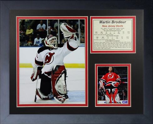 Martin Brodeur - مجموعة صور مؤطرة لـ New Jersey Devils مقاس 11 × 14 بوصة من شركة Legends Never Die, Inc in Saudi Arabia