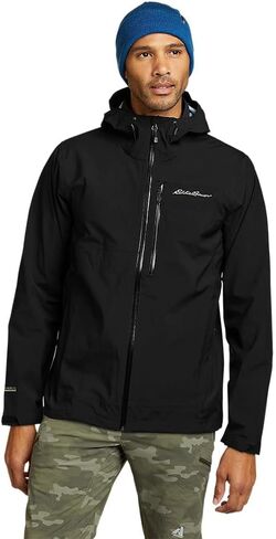 سترة مطر بغطاء للرأس للرجال من Eddie Bauer بسعة 3 لتر مقاومة للماء وقابلة للتمدد in Saudi Arabia