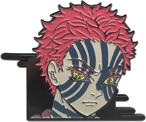 Demon Slayer Tv4 - Pinsart Akaza Eyes Style يتوهج في دبوس الظلام in Kuwait