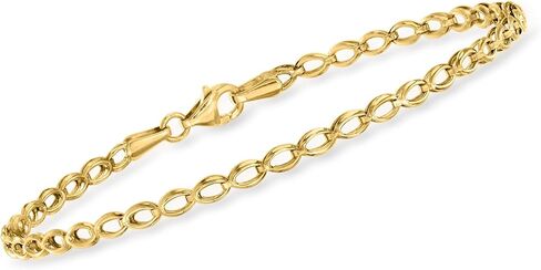 Pure Collection by Ross-Simons 14kt Yellow Gold Oval-Link Bracelet in Saudi Arabia