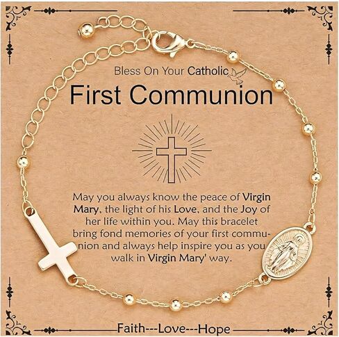Rosary Hand Chain Bracelet for Women Cross Ring Bracelet Religious Christian Birthday Jewelry Gifts for Women Men in Saudi Arabia