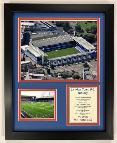 Legends Never Die Ipswich Town FC - Portman Road - Framed 12"x15" Double Matted Photos in Saudi Arabia