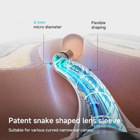 كاميرا أداة إزالة شمع الأذن، منظف الأذن المقاوم للماء IP67 مع الكاميرا، مزيل شمع الأذن البصري، مجموعة تنظيف الأذن للبالغين والأطفال من العائلة in Kuwait