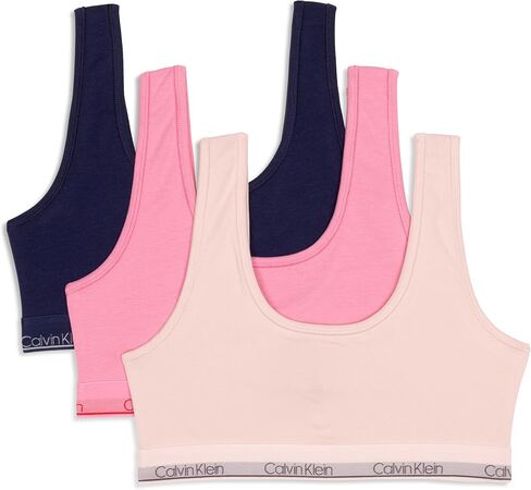 Calvin Klein Girls Cotton Bralette 3-Pack in Saudi Arabia