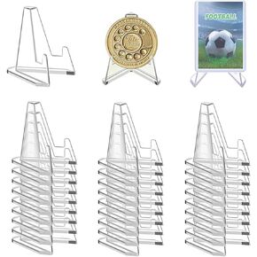 30 Packs Card Display Stand, Acrylic Card Stands for Trading Sports Graded Card Football Baseball Basketball Mini Clear Easel Stand ( 2.1 inch Card Display Stand) in Saudi Arabia