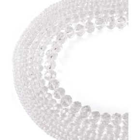 Elecrelive 20 Strand Faceted Rondelle Crystal Glass Beads - 2mm Briolette Shapes, 20 Colors - Small Electroplate Glass Beads for Earring, Bracelet, Necklace Jewelry DIY Craft Making in Saudi Arabia