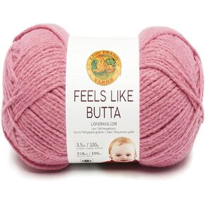 غزل الأسد العلامة التجارية يبدو وكأنه خيوط ناعمة بوتا للكروشيه والحياكة ، مخملية ، 3 عبوات ، تيل in Kuwait