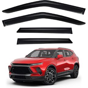 4pcs Front+Rear Smoke Tint Sun/Rain Guard Outside Mount Tape-On Vent Window Visors Compatible with 15-20 Escalade ESV Yukon XL Suburban in Kuwait