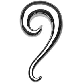 Swirl Claw Hook Steel Ear Gauge Hanging Taper in Saudi Arabia