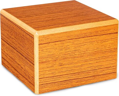 جرار شاتو - مجموعة المجتمع - جرة حرق الجثث التذكارية بإطار الصور - صندوق تذكاري للرماد - صغير (يصل إلى 46 رطلاً) - لمسة نهائية من الكرز in Kuwait