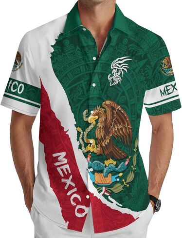 Men's Hawaiian Shirt Button Down Short Sleeve Casual Beachwear Novelty Print Shirt in Saudi Arabia