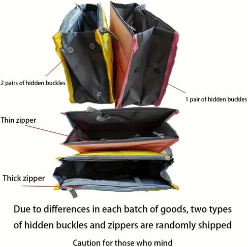 Purse Organizer Insert, Updated Purse Handbag, for Handbags Bag Organizers Inside Tote Pocketbook Women Nurse Nylon 13 Pockets Medium, Pink in Saudi Arabia