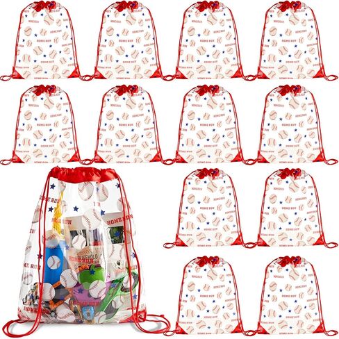 12 Pack Clear Ball Game Drawstring Soccer String Backpacks for Gym Sports Sport Party Drawstring Transparent Backpack Goodie Favor Bags Supplies Gifts for Games in Saudi Arabia