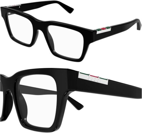 غوتشي GG1889O نظارة طبية بلوحة معدنية وشعار حروف مربعة الشكل مع مجموعة نظارات فاخرة من eSHADES in Saudi Arabia