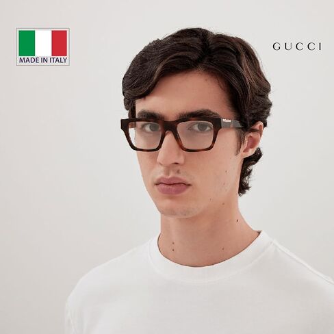 غوتشي GG1889O نظارة طبية بلوحة معدنية وشعار حروف مربعة الشكل مع مجموعة نظارات فاخرة من eSHADES in Saudi Arabia