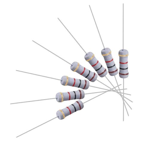 uxcell 50 قطعة مقاومة 820 أوم، 1 وات 5% مقاومات غشاء أكسيد معدني، رصاص محوري، مقاوم للهب للمشروعات والتجارب الإلكترونية التي تصنعها بنفسك in Kuwait