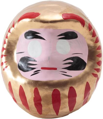 Daruma Doll 3.6 inch Gold Color Japanese Good Luck Charm Made in Japan GDS-01G-Z-US in Saudi Arabia