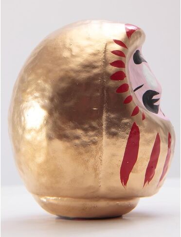 Daruma Doll 3.6 inch Gold Color Japanese Good Luck Charm Made in Japan GDS-01G-Z-US in Saudi Arabia
